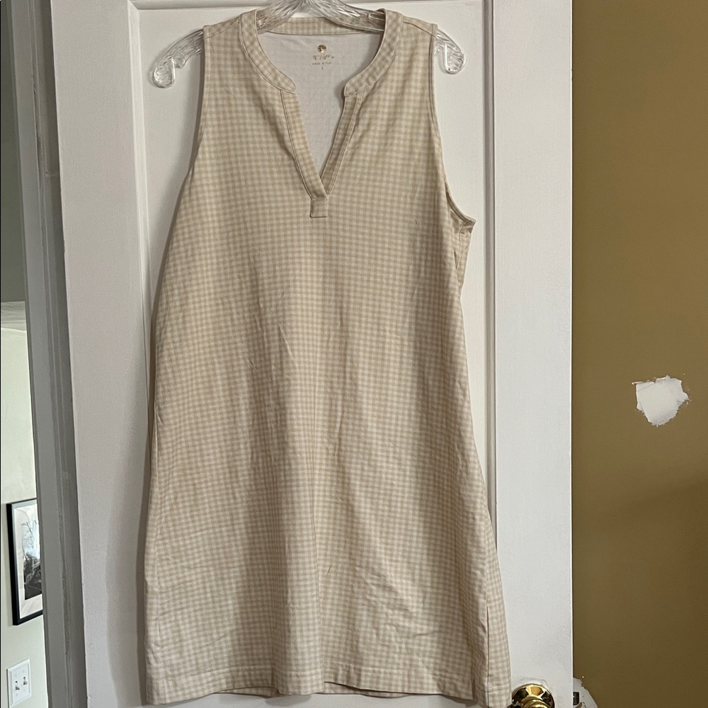 Spartina 449 Cream Checkered Top